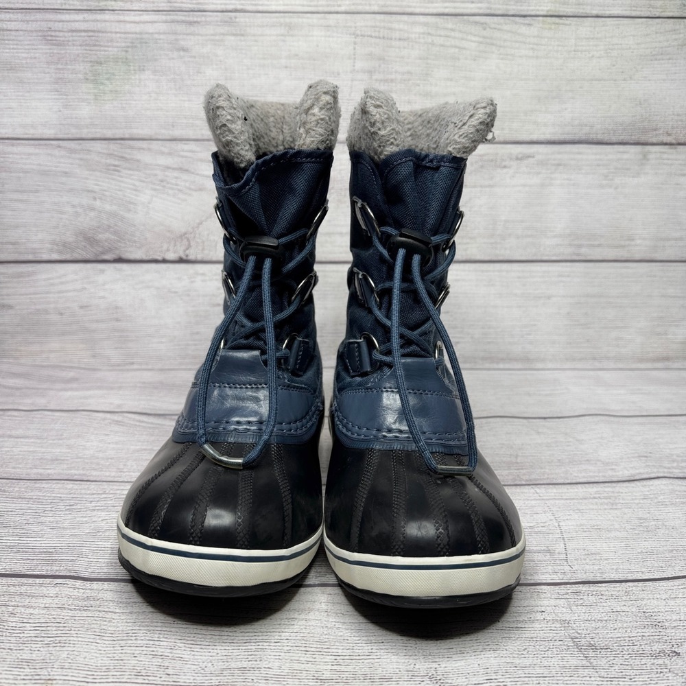 Sorel Snow Boots Winter Waterproof Insulated Lace Up Blue Gray Women's 5 - Picture 4 of 8